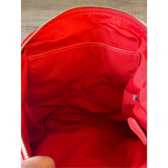 Coach Mini Ellis Tote in cardinal red pebbled leather career holiday minimalist - Picture 4 of 10